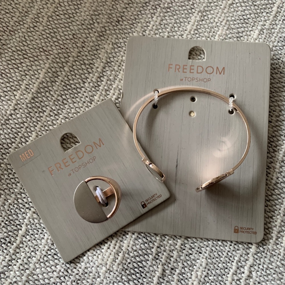 New TOPSHOP Freedom Bracelet and Ring Bundle
